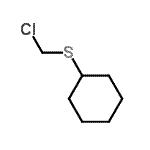 structure of CAS# 68483-71-6, [(Chloromethyl)sulfanyl]cyclohexane;CHLOROMETHYLCYCLOHEXYLSULFIDE