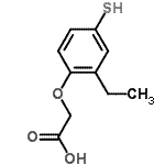 CAS#: 685138-87-8， (2-Ethyl-4-sulfanylphenoxy)acetic acid