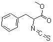 structure of CAS# 68521-58-4, alpha-Thiocyanato-Benzenepropanoic Acid Methyl Ester;Methyl 2-Isothiocyanato-3-Phenyl-Propanoate;2-Isothiocyanato-3-Phenylpropanoic Acid Methyl Ester;2-Isothiocyanato-3-Phenyl-Propionic Acid Methyl Ester