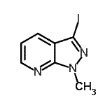 结构式 CAS# 685522-76-3, 3-碘-1-甲基-吡唑并[3,4-b]吡啶