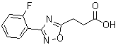 结构式 CAS# 685525-40-0, 3-[3-(2-氟苯基)-1,2,4-恶二唑-5-基]丙酸