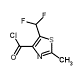 CAS#: 685565-98-4， 5-(Difluoromethyl)-2-methyl-1,3-thiazole-4-carbonyl chloride