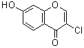 结构式 CAS# 685848-25-3, 3-氯-7-羟基-4H-苯并吡喃-4-酮