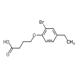 CAS#: 685853-21-8， 4-(2-Bromo-4-ethylphenoxy)butanoic acid