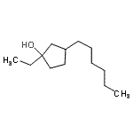CAS 登录号：685876-24-8， 1-乙基-3-己基环戊烷醇