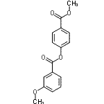 CAS 登录号：68595-44-8， 4-(甲氧羰基)苯基3-甲氧基苯甲酸酯