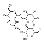 CAS#: 68665-69-0， 2-Acetamido-2-deoxy-beta-D-glucopyranosyl-(1->6)-(2xi)-beta-D-lyxo-hexopyranosyl-(1->4)-D-glucopyranose