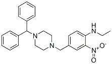 CAS#: 68740-16-9， 4-[[4-(Diphenylmethyl)Piperazin-1-Yl]Methyl]-N-Ethyl-2-Nitroaniline
