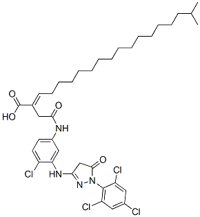 CAS#: 68758-77-0， 2-[2-[[4-Chloro-3-[[4,5-Dihydro-5-Oxo-1-(2,4,6-Trichlorophenyl)-1H-Pyrazol-3-Yl]Amino]Phenyl]Amino]-2-Oxoethyl]Isoicosenoic Acid