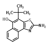 CAS#: 687619-44-9， 2-Amino-4-(2-methyl-2-propanyl)naphtho[1,2-d][1,3]thiazol-5-ol