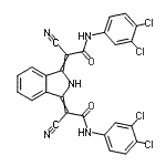 CAS#: 68808-67-3， 2-cyano-2-[3-[1-cyano-2-[(3,4-dichlorophenyl)amino]-2-oxo-ethylidene]isoindolin-1-ylidene]-N-(3,4-dichlorophenyl)acetamide