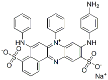 CAS#: 68959-44-4， Hydrogen-9-[(4-Aminophenyl)Amino]-7-Phenyl-5-(Phenylamino)-4,10-Disulphonatobenzo[a]Phenazinium, Sodium Salt