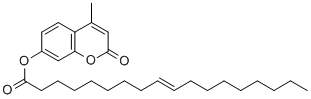 structure of CAS# 69003-01-6, 4-Methylumbelliferyl Elaidate;(4-Methyl-2-Oxochromen-7-Yl) (E)-Octadec-9-Enoate;(4-Methyl-2-Oxo-Chromen-7-Yl) (E)-Octadec-9-Enoate;(4-Methyl-2-Oxo-Chromen-7-Yl) Octadec-9-Enoate