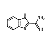 structure of CAS# 69006-93-5, 1H-Benzimidazole-2-carboximidamide;1H-1,3-benzodiazole-2-carboximidamide;1H-Benzimidazole-2-carboximidamide;1H-benzo[d]imidazole-2-carboximidamide