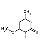 CAS#: 690225-91-3， 4-Methoxy-6-methyl-1,3-thiazinane-2-thione