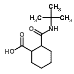 CAS#: 69049-86-1， 2-[(2-Methyl-2-propanyl)carbamoyl]cyclohexanecarboxylic acid
