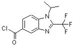 structure of CAS# 690632-69-0, 1-Isopropyl-2-(trifluoromethyl)-1H-benzimidazole-5-carbonyl chloride;1-Isoprop<wbr>yl-2-(tri<wbr>fluoromet<wbr>hyl)-1H-b<wbr>enzimidaz<wbr>ole-5-car<wbr>bonyl chl<wbr>oride 90%;1-Isoprop<wbr>yl-2-(tri<wbr>fluoromet<wbr>hyl)-1H-b<wbr>enzimidaz<wbr>ole-5-car<wbr>bonylchlo<wbr>ride;2,3-Dichloro-5-(trifluoromethyl)pyridine
