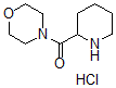 结构式 CAS# 690634-79-8, 4-吗啉基-2-哌啶基-甲酮盐酸盐(1:1)