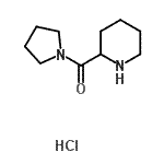 结构式 CAS# 690634-81-2, 2-哌啶基(1-吡咯烷基)甲酮盐酸盐(1:1)