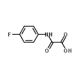 structure of CAS# 69066-43-9, [(4-Fluorophenyl)amino](oxo)acetic acid;acetic acid, [(4-fluorophenyl)amino]oxo-;N-(4-fluorophenyl)methanecarboxylic acid;MFCD09864524