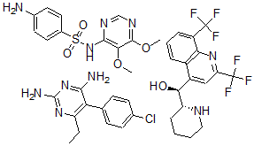 CAS#: 69191-18-0， Mefloquine-Sulfadoxine-Pyrimethamine