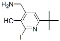 CAS#: 69213-46-3， 4-(Aminomethyl)-6-(1,1-Dimethylethyl)-2-Iodo-3-Pyridinol