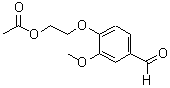 CAS#: 692275-82-4， 2-(4-Formyl-2-methoxyphenoxy)ethyl acetate