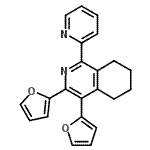 CAS#: 692729-85-4， 3,4-Di(2-furyl)-1-(2-pyridinyl)-5,6,7,8-tetrahydroisoquinoline