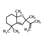 CAS#: 69296-94-2， 2-Isopropenyl-2,4,4,7a-tetramethyl-2,4,5,6,7,7a-hexahydro-1-benzofuran