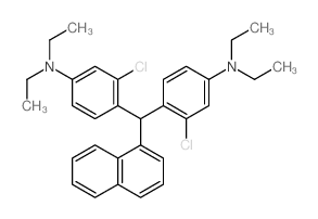 CAS 登录号：6936-77-2， 3-氯-4-[(2-氯-4-二乙基氨基-苯基)-萘-1-基-甲基]-N,N-二乙基-苯胺