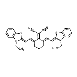 CAS#: 69415-28-7， {(2E,6E)-2,6-Bis[(2Z)-2-(3-ethyl-1,3-benzothiazol-2(3H)-ylidene)ethylidene]cyclohexylidene}malononitrile