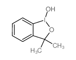 structure of CAS# 69429-70-5, 1,3-Dihydro-1-hydroxy-3,3-dimethyl-1,2-Benziodoxole;Nsc312854