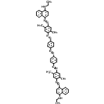 CAS#: 69432-35-5， 4,4'-{1,2-Diazenediylbis[4,1-phenylene-2,1-diazenediyl(2,5-dimethyl-4,1-phenylene)-2,1-diazenediyl]}bis(N-ethyl-1-naphthalenamine)