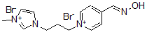 CAS#: 69445-02-9， 4-[(Hydroxyimino)methyl]-1-[3-(1-methyl-1H-imidazolium-3-yl)propyl]-Pyridinium bromide
