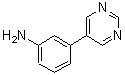 结构式 CAS# 69491-59-4, 3-(5-嘧啶基)苯胺