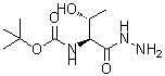 结构式 CAS# 69568-63-4, [(2S,3R)-1-肼基-3-羟基-1-氧代-2-丁炔基]氨基甲酸叔丁酯