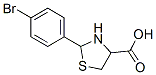 structure of CAS# 69570-83-8, 2-(4-Bromophenyl)-1,3-Thiazolane-4-Carboxylic Acid;(2S,4S)-2-(4-Bromophenyl)Thiazolidin-3-Ium-4-Carboxylate;(2S,4S)-2-(4-Bromophenyl)-4-Thiazolidin-3-Iumcarboxylate;Zinc00170023