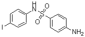 结构式 CAS# 6965-75-9, 4-氨基-N-(4-碘苯基)-苯磺酰胺