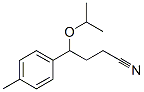 structure of CAS# 6965-79-3, 4-Methyl-gamma-(1-Methylethoxy)Benzenebutyronitrile;4-Isopropoxy-4-(4-Methylphenyl)Butanenitrile;4-Isopropoxy-4-(4-Methylphenyl)Butyronitrile;4-(4-Methylphenyl)-4-Propan-2-Yloxy-Butanenitrile