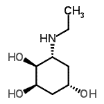 CAS#: 696617-06-8， (1S,2R,4S,6R)-6-(Ethylamino)-1,2,4-cyclohexanetriol