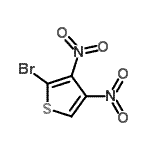 CAS#: 69723-91-7， 2-Bromo-3,4-dinitrothiophene