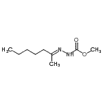 CAS#: 697248-85-4， Methyl (2E)-2-(2-heptanylidene)hydrazinecarboxylate