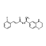 CAS#: 697287-48-2， (2E)-N-[(1S)-1-(3,4-Dihydro-2H-1,4-benzoxazin-6-yl)ethyl]-3-(2-fluorophenyl)acrylamide