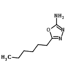 CAS 登录号：69741-94-2， 5-己基-1,3,4-恶二唑-2-胺