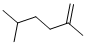structure of CAS# 6975-92-4, 2,5-Dimethyl-1-Hexene;1-Hexene, 2,5-Dimethyl-;2,5-Dimethyl-1-Hexene;Nsc20555