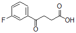 structure of CAS# 69797-46-2, 3-(3-Fluorobenzoyl)Propionic Acid;4-(3-Fluorophenyl)-4-Oxobutanoic Acid;4-(3-FLUOROPHENYL)-4-OXOBUTYRIC ACID