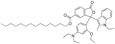 CAS#: 69898-65-3， Tetradecyl 3-[4-(Diethylamino)-2-Ethoxyphenyl]-3-(1-Ethyl-2-Methyl-1H-Indol-3-Yl)-1,3-Dihydro-1-Oxoisobenzofuran-5-Carboxylate