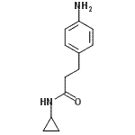 结构式 CAS# 698992-37-9, 3-(4-氨基苯基)-N-环丙基丙酰胺