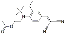 CAS#: 69912-93-2， 2-[[[1-[2-(Acetyloxy)Ethyl]-1,2,3,4-Tetrahydro-2,2,4-Trimethylquinolin]-6-Yl]Methylene]Propanedinitrile