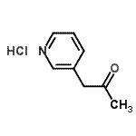 CAS#: 69966-56-9， 1-(3-Pyridinyl)acetone hydrochloride (1:1)